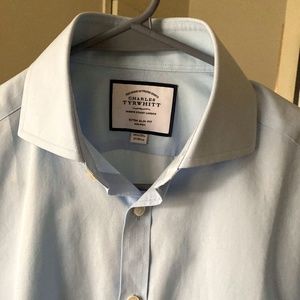 NWOT Charles Tyrwhitt Light Blue Non-Iron Dress Shirt